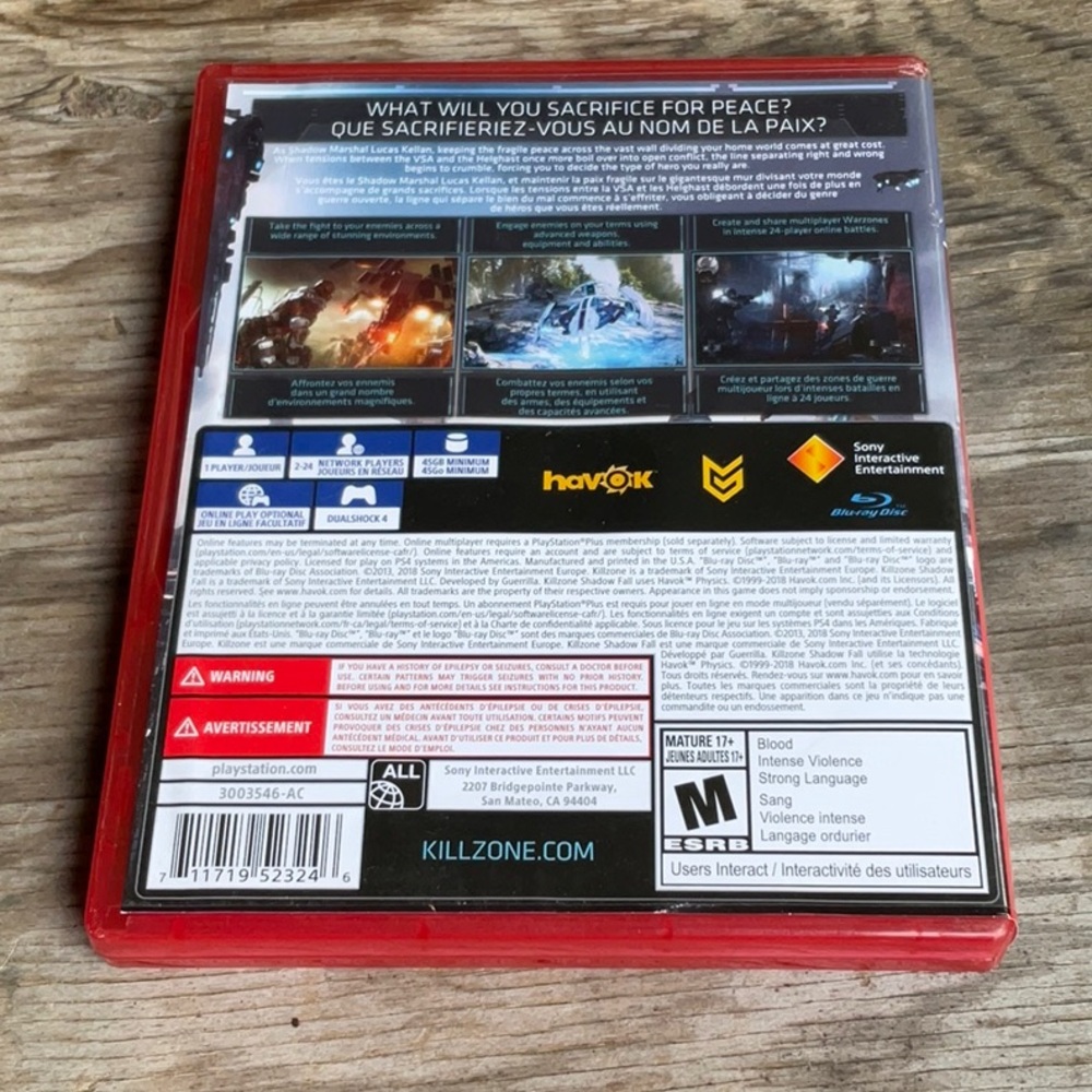 PS4 - Kill Zone Shadow Fall - Picture 2 of 3